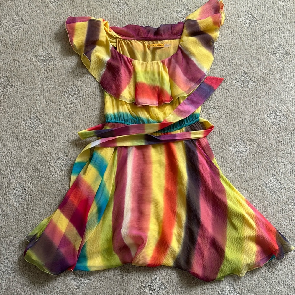 Alice + Olivia rainbow dress